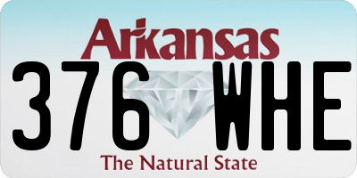 AR license plate 376WHE
