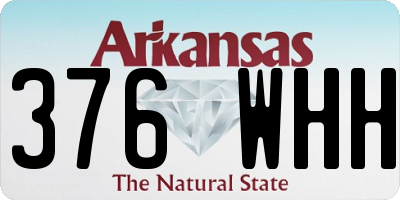 AR license plate 376WHH