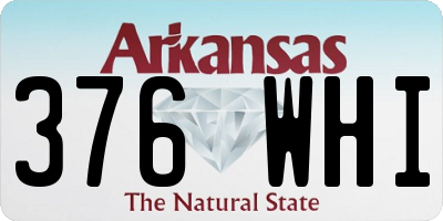 AR license plate 376WHI