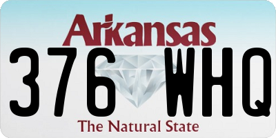 AR license plate 376WHQ