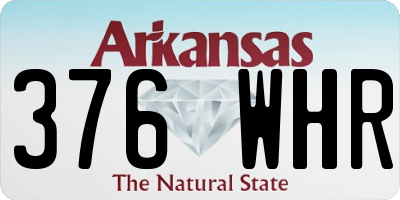 AR license plate 376WHR