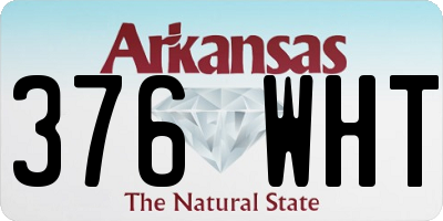 AR license plate 376WHT