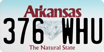 AR license plate 376WHU