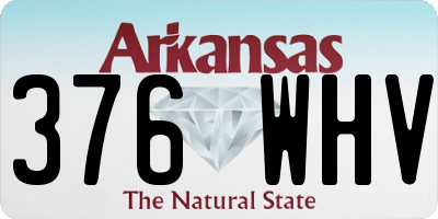 AR license plate 376WHV