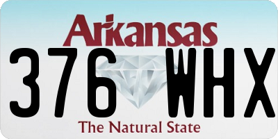 AR license plate 376WHX