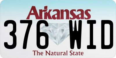 AR license plate 376WID
