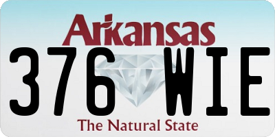 AR license plate 376WIE