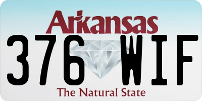 AR license plate 376WIF
