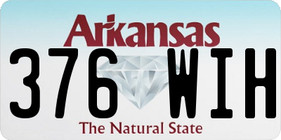 AR license plate 376WIH