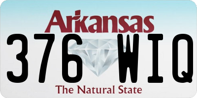 AR license plate 376WIQ