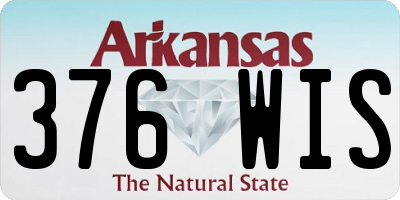 AR license plate 376WIS