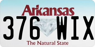 AR license plate 376WIX