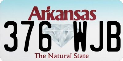AR license plate 376WJB