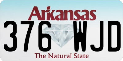 AR license plate 376WJD