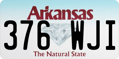 AR license plate 376WJI