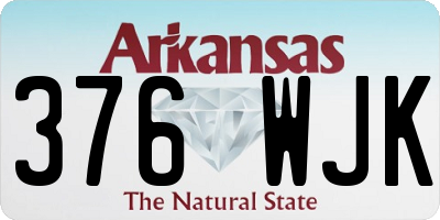 AR license plate 376WJK