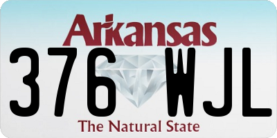 AR license plate 376WJL