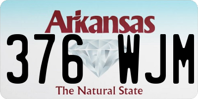 AR license plate 376WJM