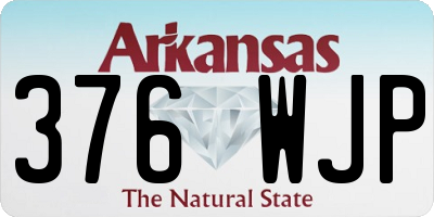 AR license plate 376WJP