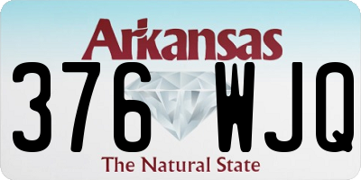 AR license plate 376WJQ