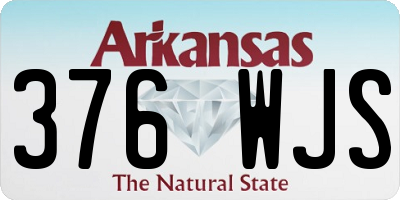 AR license plate 376WJS