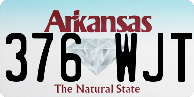 AR license plate 376WJT