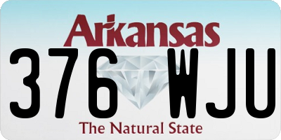 AR license plate 376WJU