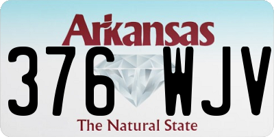 AR license plate 376WJV