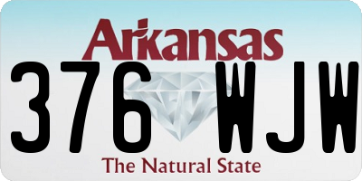 AR license plate 376WJW