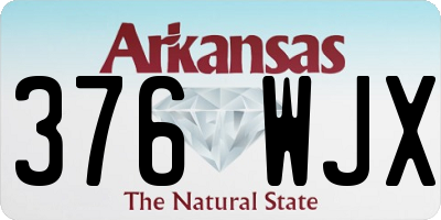 AR license plate 376WJX