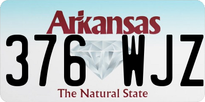 AR license plate 376WJZ