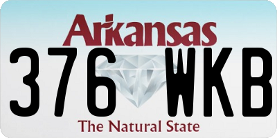 AR license plate 376WKB