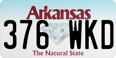 AR license plate 376WKD