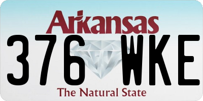 AR license plate 376WKE