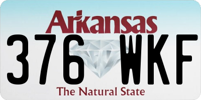 AR license plate 376WKF