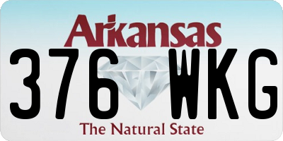 AR license plate 376WKG