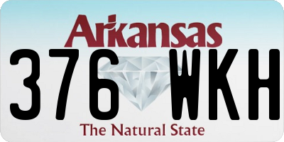 AR license plate 376WKH