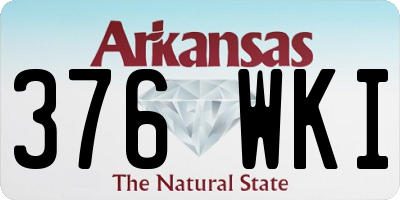 AR license plate 376WKI