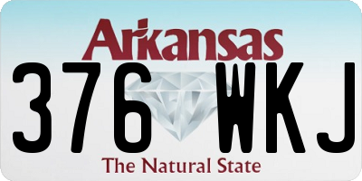 AR license plate 376WKJ