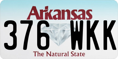 AR license plate 376WKK