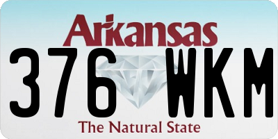 AR license plate 376WKM