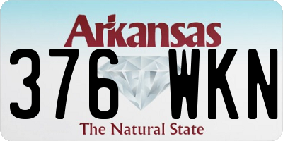 AR license plate 376WKN