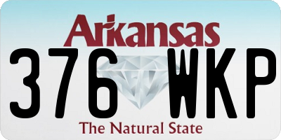 AR license plate 376WKP