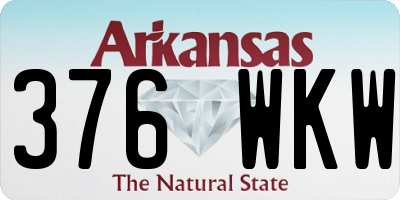 AR license plate 376WKW