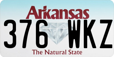 AR license plate 376WKZ