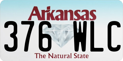 AR license plate 376WLC