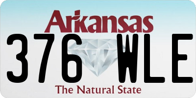 AR license plate 376WLE