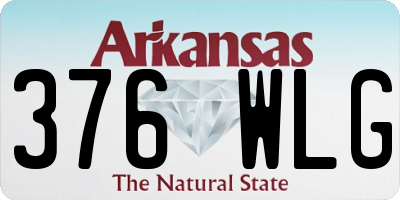 AR license plate 376WLG