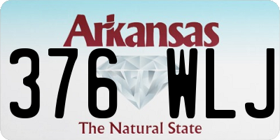 AR license plate 376WLJ