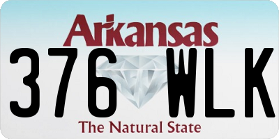 AR license plate 376WLK